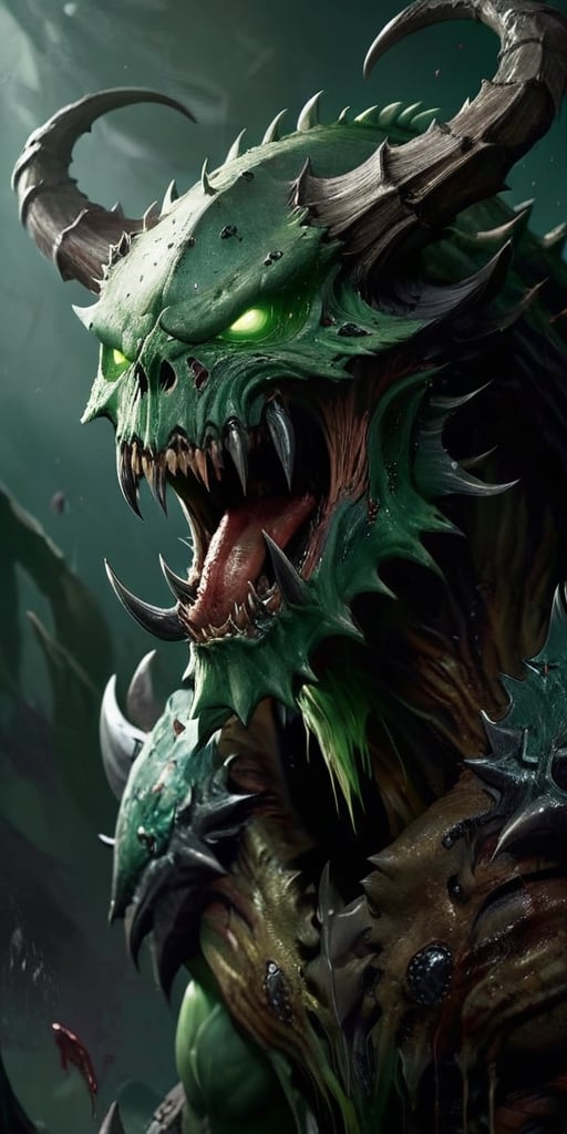 The Blightclaw Devourer A creature with claws that are long and razor-sharp,  its skin is a sickly shade of green and cove...
