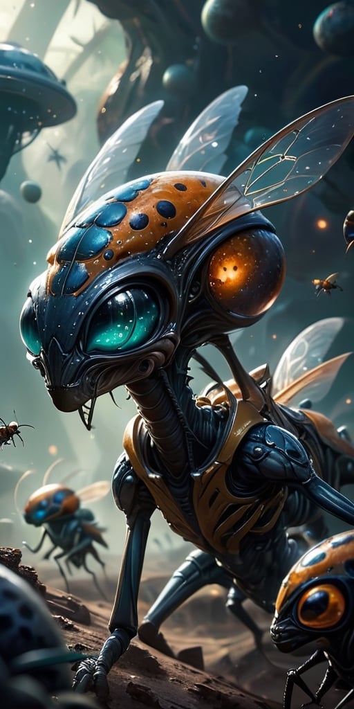 A swarm of tiny,  insectoid aliens that strip entire planets of their resources. Individually,  they are weak by Caption M...
