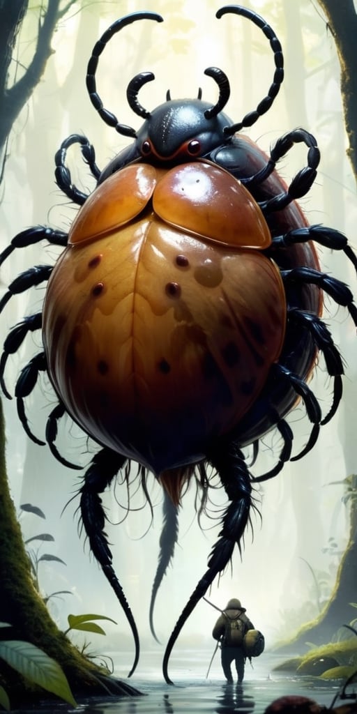 A creature with a body that resembles a massive,  bloated tick. It attaches itself to its prey and drains them of their bo...