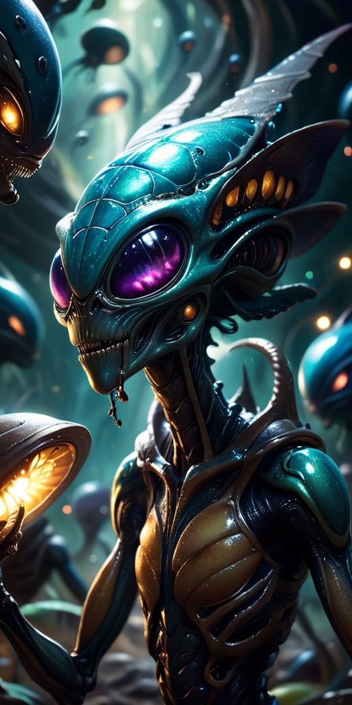 A swarm of tiny,  insectoid aliens that strip entire planets of their resources. Individually,  they are weak by Caption M...