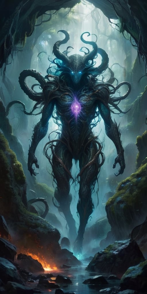 The Rift Abomination At the convergence of ley lines,  where the barriers between worlds are weakest,  stands a being of u...