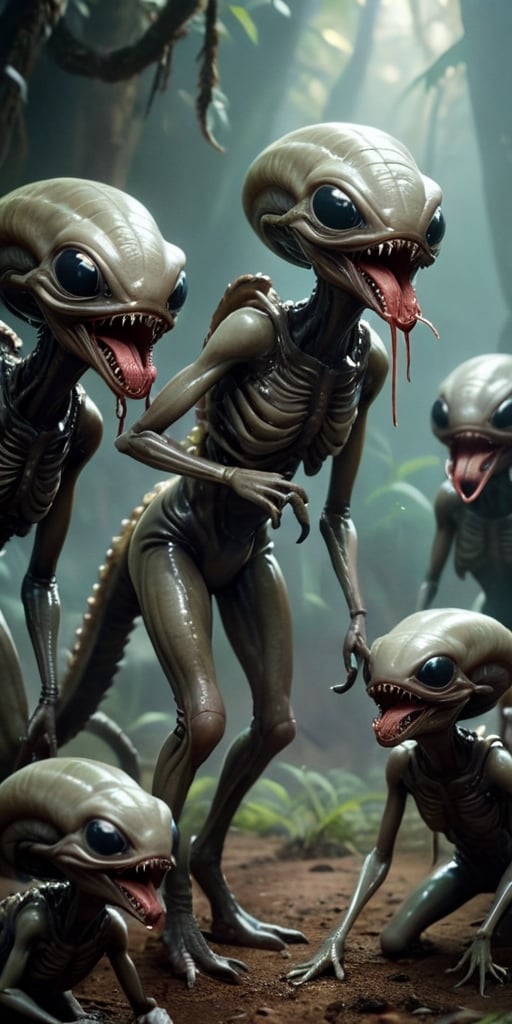A group of parasitic aliens that infect their hosts and use them as puppets. The aliens resemble slimy,  worm-like creatur...