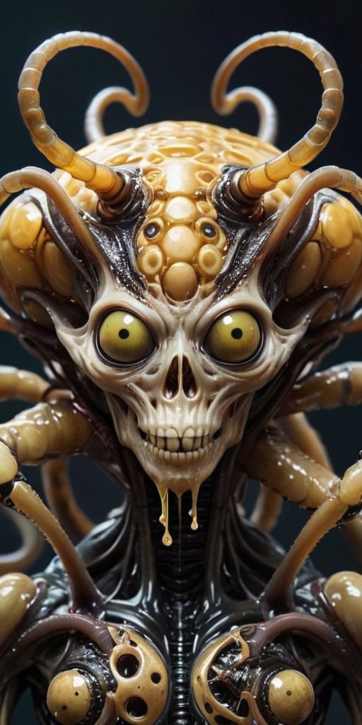 A hive mind of alien parasites that infects and controls its hosts. The parasites are slimy and grotesque,  with tendrils...