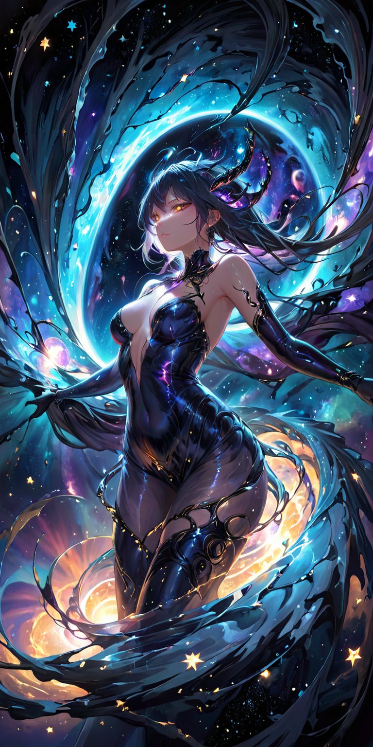The Astral Devourer Drifting through the astral plane,  where reality is fluid and ever-changing,  floats a creature of pu...