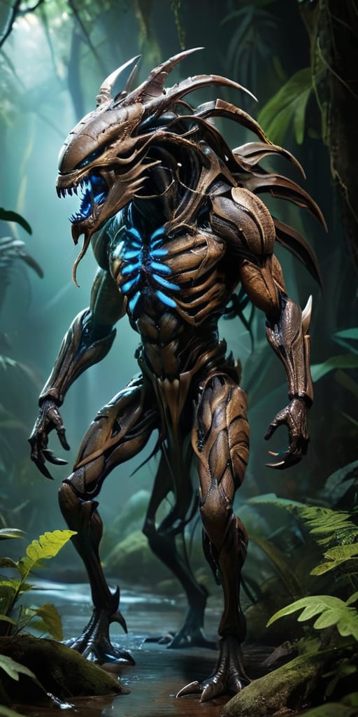 Nightmare Predator A creature with the body of a quadruped,  but its limbs end in clawed,  hand-like appendages. Its elong...