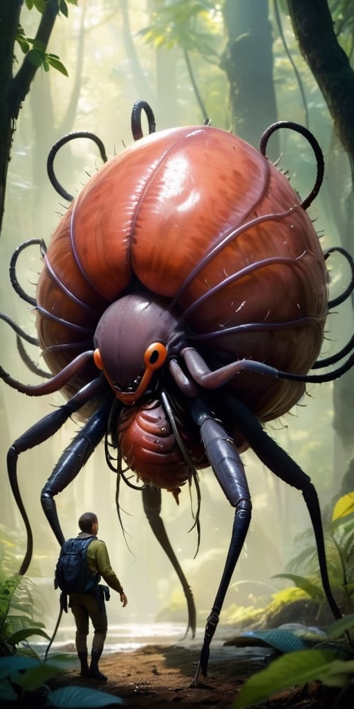 A creature with a body that resembles a massive,  bloated tick. It attaches itself to its prey and drains them of their bo...