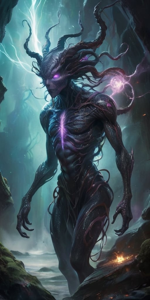 The Rift Abomination At the convergence of ley lines,  where the barriers between worlds are weakest,  stands a being of u...