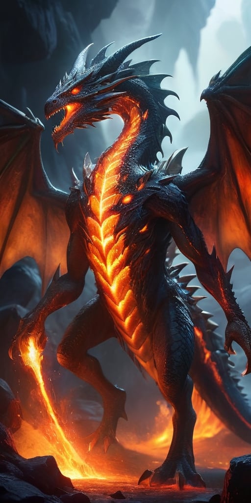 On a desolate,  volcanic alien world,  a terrifying hybrid creature roams the molten landscape. Its body is a terrifying m...