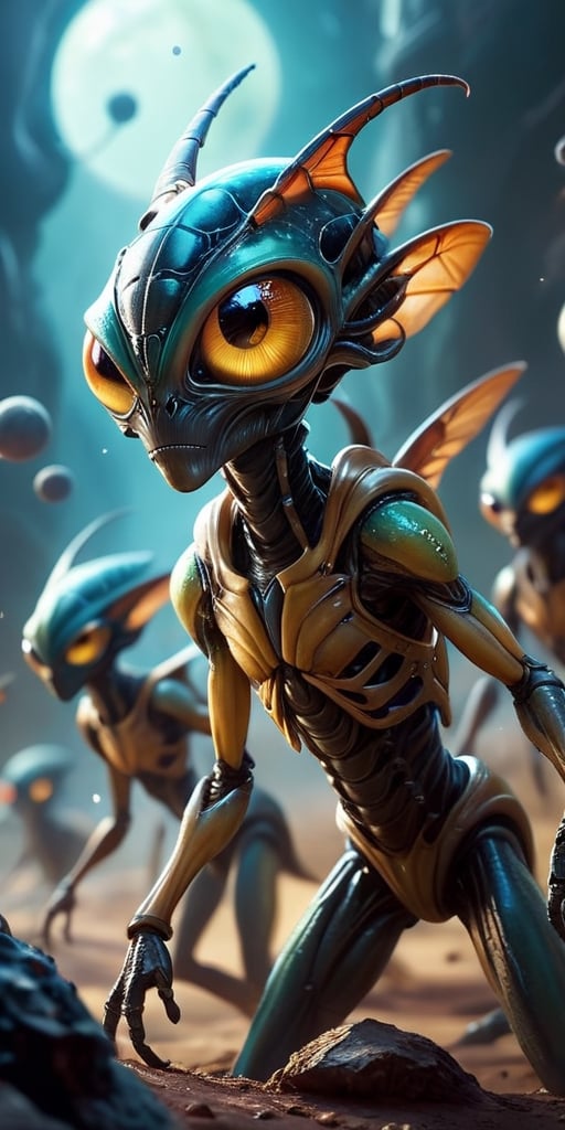 A swarm of tiny,  insectoid aliens that strip entire planets of their resources. Individually,  they are weak by Caption M...