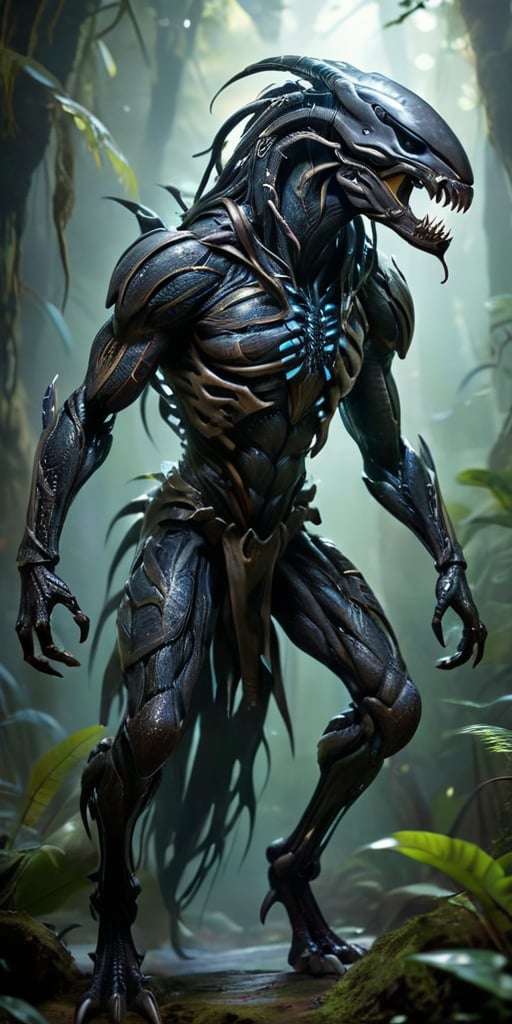 Nightmare Predator A creature with the body of a quadruped,  but its limbs end in clawed,  hand-like appendages. Its elong...