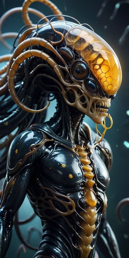 A hive mind of alien parasites that infects and controls its hosts. The parasites are slimy and grotesque,  with tendrils...