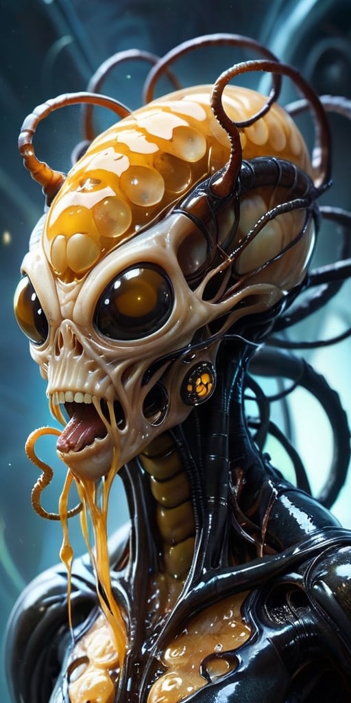 A hive mind of alien parasites that infects and controls its hosts. The parasites are slimy and grotesque,  with tendrils...