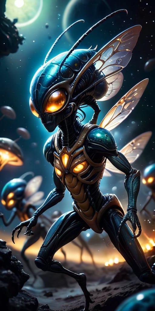 A swarm of tiny,  insectoid aliens that strip entire planets of their resources. Individually,  they are weak by Caption M...