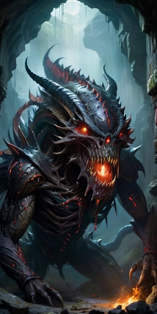 The Maw of Despair Within the depths of a forgotten dungeon,  where the walls are lined with ancient runes and the air is...
