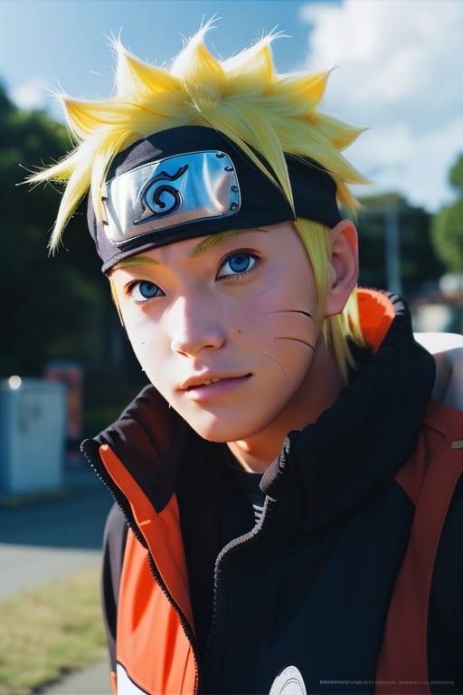 uzumaki naruto,photorealistic