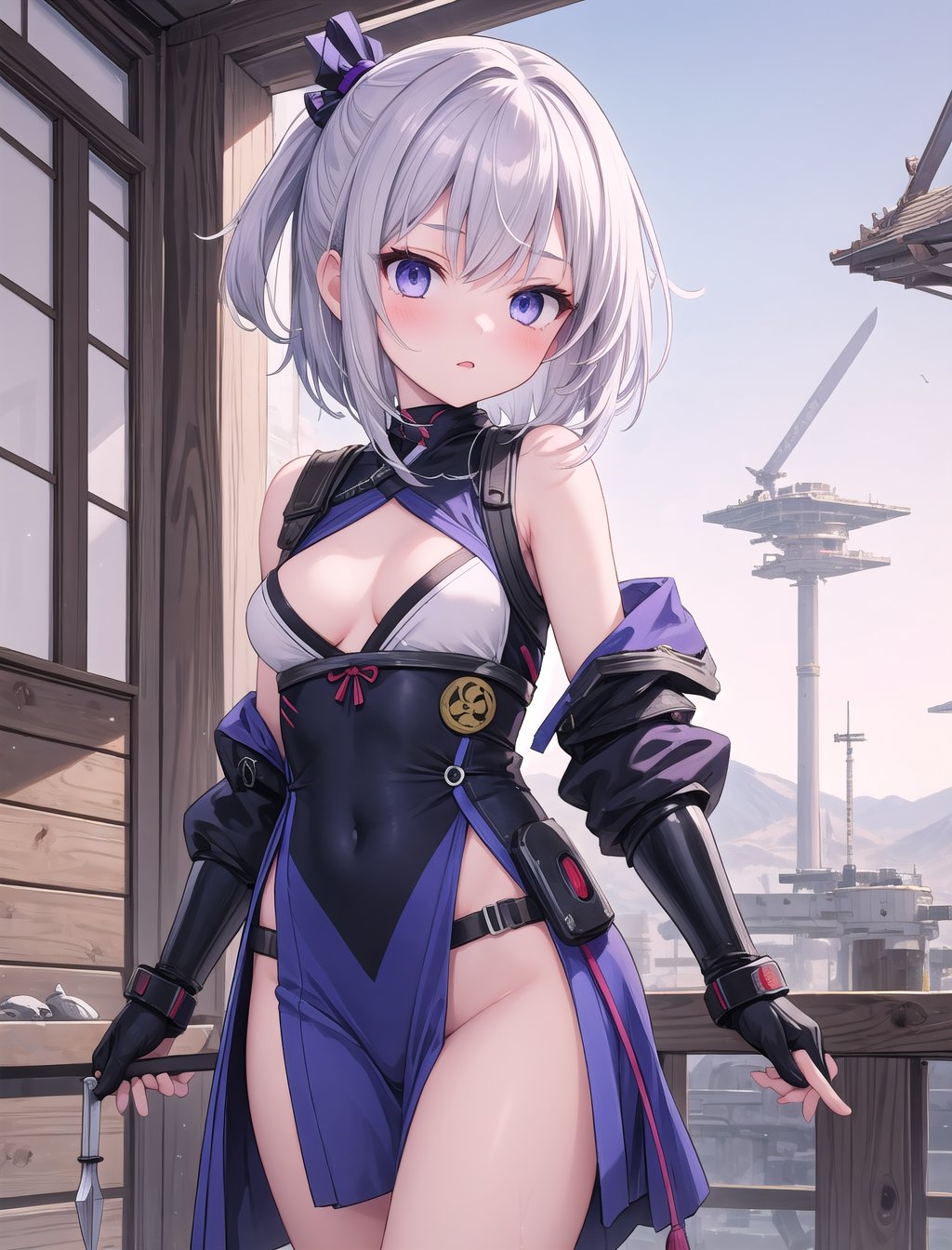 (masterpiece),  1girl,  blue purple eyes by Kybalico on Tensor.Art