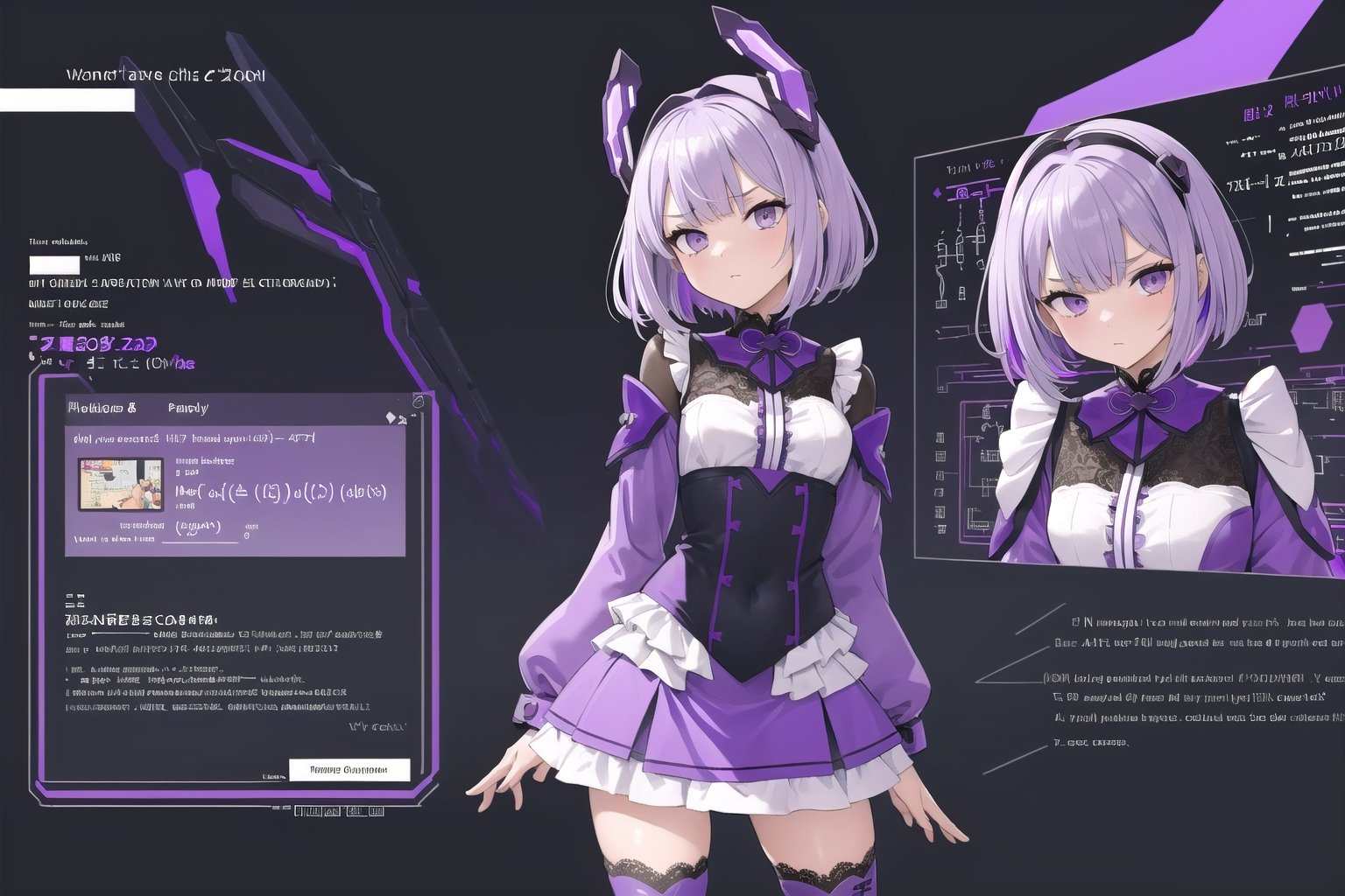(masterpiece),  1girl,  silver hair color by Kybalico on Tensor.Art