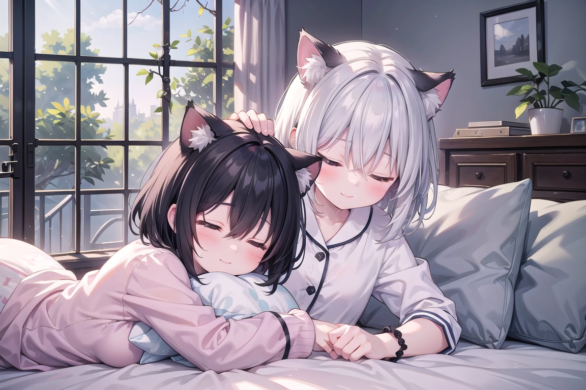(masterpiece),  2girls,  bangs by Kybalico on Tensor.Art