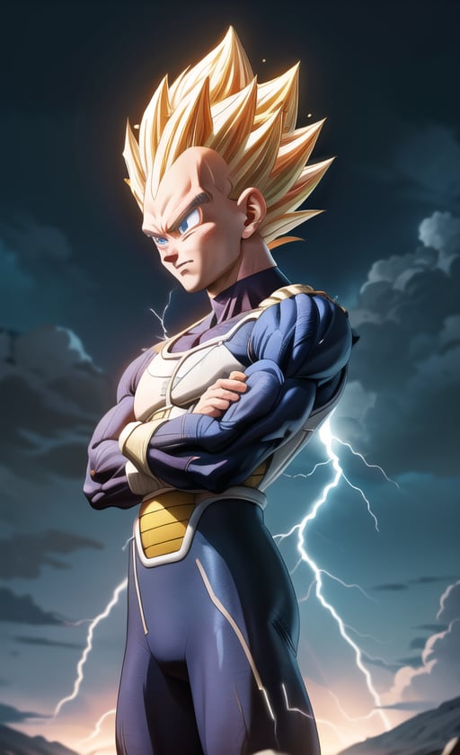 1 man,  ((Vegeta)),  perfect shape by Sanou on Tensor.Art