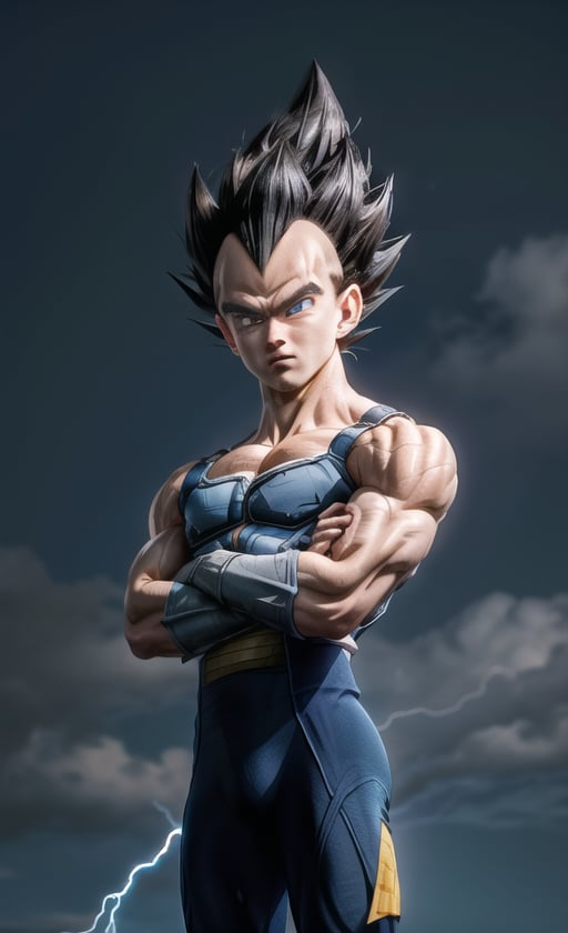 1 man,  ((Vegeta)),  perfect shape by Sanou on Tensor.Art