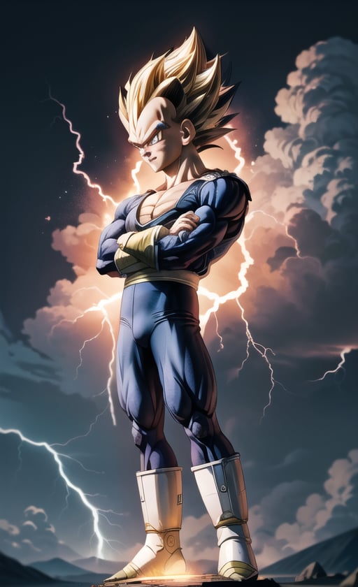 1 man,  ((Vegeta)),  perfect shape by Sanou on Tensor.Art
