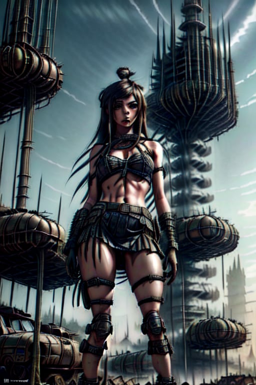 boy and girl in a post-apoalipttic world,  warriors,  in war suits by Arielpelado on Tensor.Art