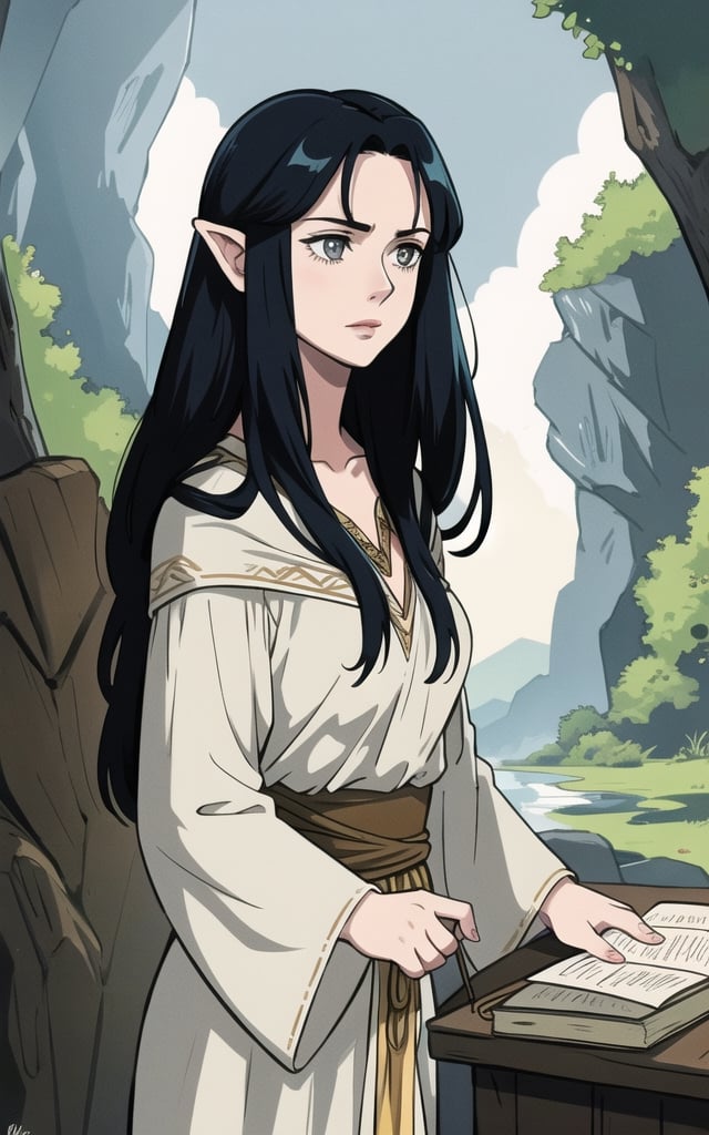 photo of arwen undomiel from Lord of the Rings,  film grain,  dramatic cinematic lut by The*cats-lover on Tensor.Art