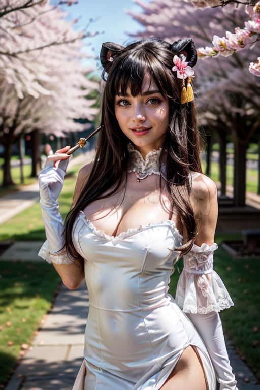 a 25 years old woman,  soft smile,  bare shoulders by Accosta on Tensor.Art