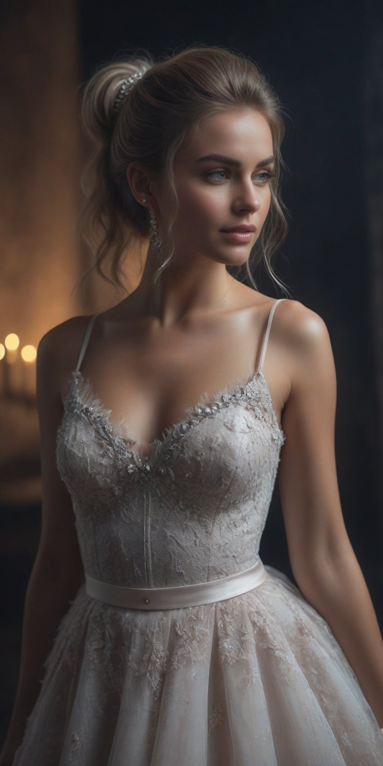 Ghost bride,  black tears,  tattered bridal gown by Darkin on Tensor.Art