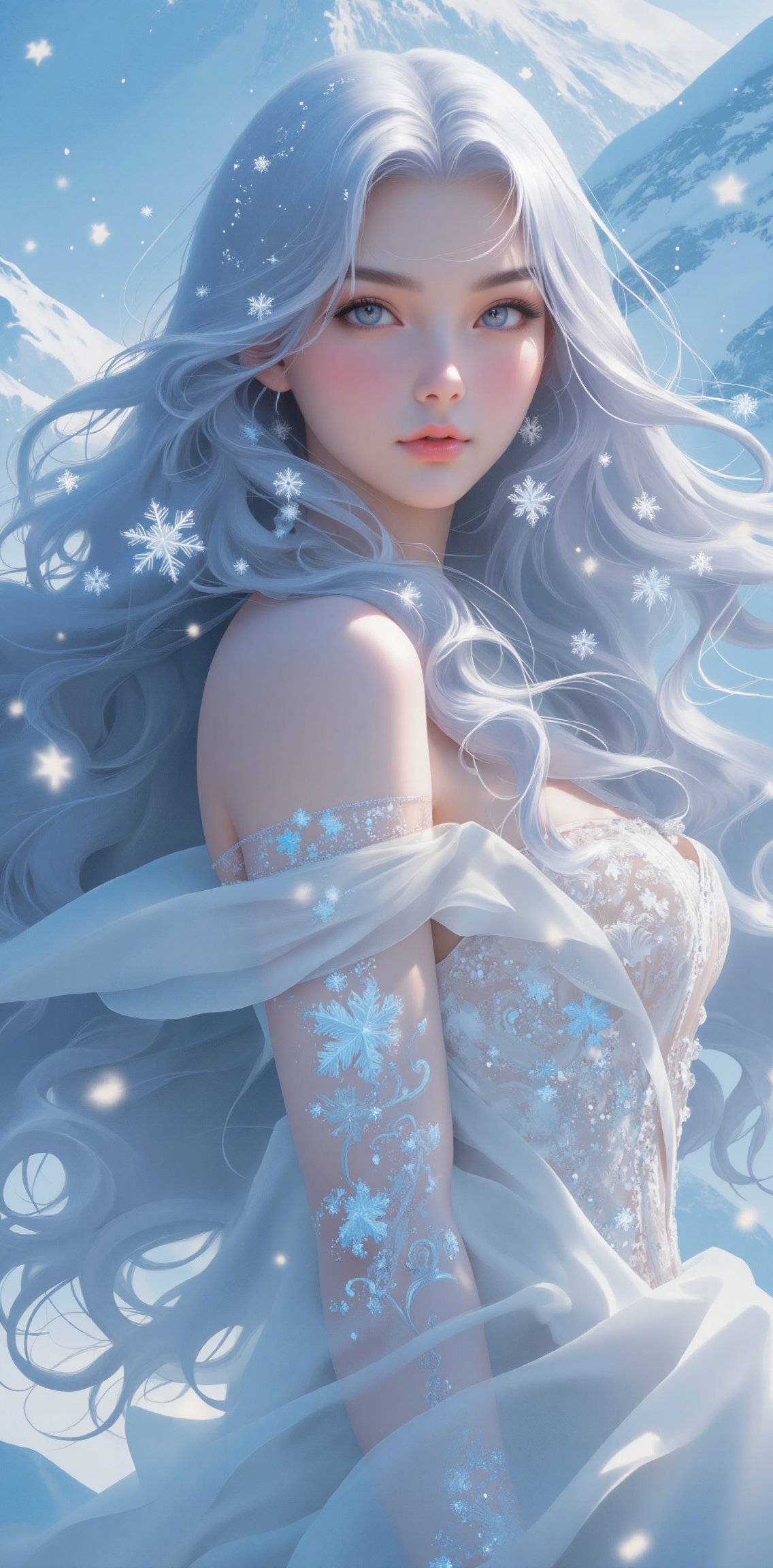 Snow Queen of the Mountain | image created by Official SketchZa ...