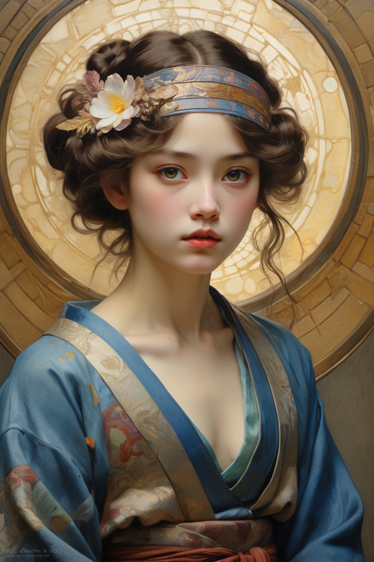 Auguste Renoir ~ Paul Peel ~ John Singer Sargent ~ Alexandre-Jacques Chantron ~ John William Godward ~ John William Waterhouse ~ Han-Wu Shen ~ Ishitaka Amano ~ Chakrapan Posayakrit ~ Kim Jung Gi ~ Kei Mieno ~ Ikushima Hiroshi ~ WLOP ~ William-Adolphe Bouguereau ~ Alphonse Mucha ~Luis Royo ~ Range Murata ~ Jock Sturges photography ~ David Hamillton photography ~ Overexposure Photorealistic high angle half body shot of a full body dystopian princess, 18 years old, zentangle pointillism watercolor, intimidating and imposing, dynamic pose, studio light, diffuse light, Sgraffito, soft pastel touch, overexposure oil painting on canvas style, impressionist, sfumato, chiaroscuro, sanpaku eyes, Grisaille Monochrome underpainting, fauvism, expressionistic portrait of a Japanese animation still, insanely intricate details, extremely sharp focus, whimsical surrealistic dreamscape collage, maximalism, Rembrandt lighting, unique artistic composition, terragen, phi ratio, Fabonacci, Siloa