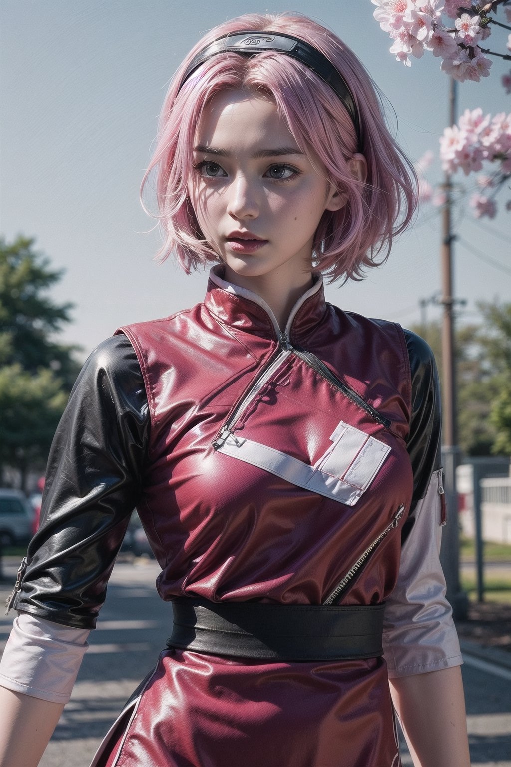 sakura haruno,  character from the Naruto anime,  pink hair by Azwar Black Mask on Tensor.Art