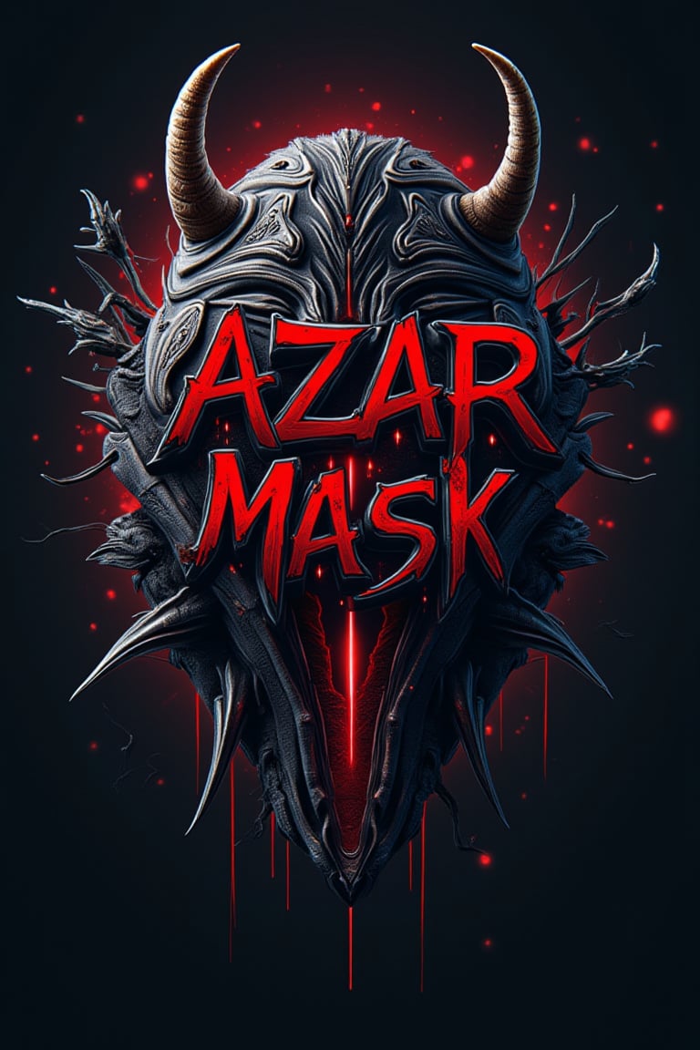 Azwar Black Mask logo concept:

create a text logo write in grafitti  text "Azwar Black Mask".