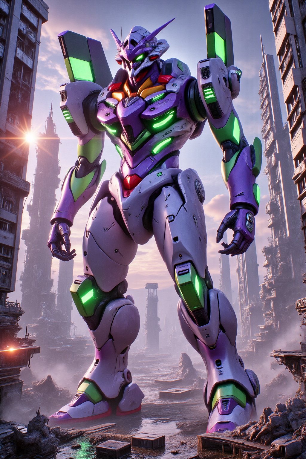 "A 4k ultra-realism,  ultra-intricate detailed of a futuristic hybrid mecha design that fuses the mechanical,  iconic RX-7...
