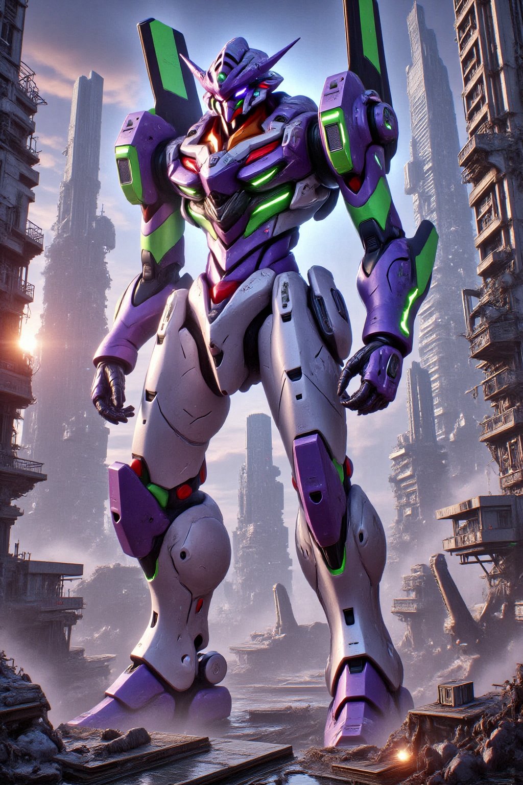 "A 4k ultra-realism,  ultra-intricate detailed of a futuristic hybrid mecha design that fuses the mechanical,  iconic RX-7...