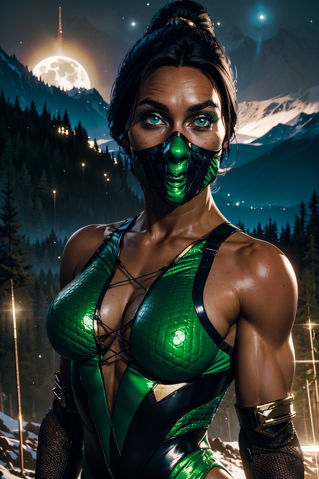 Jade,  black hair,  brown eyes by Prometheus on Tensor.Art