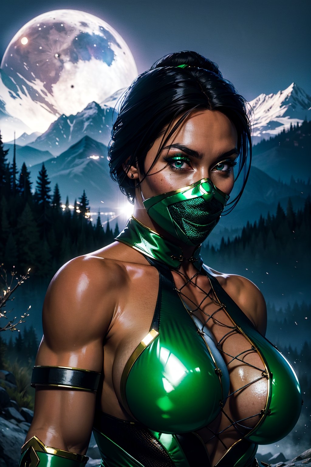 Jade,  black hair,  brown eyes by Prometheus on Tensor.Art