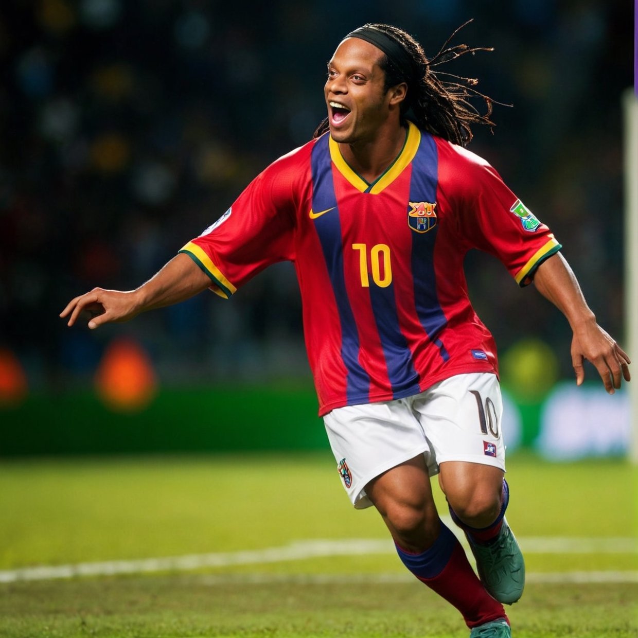 A famous football player with exceptional skills,  Ronaldinho is known for his incredible dribbling and mesmerizing tricks...