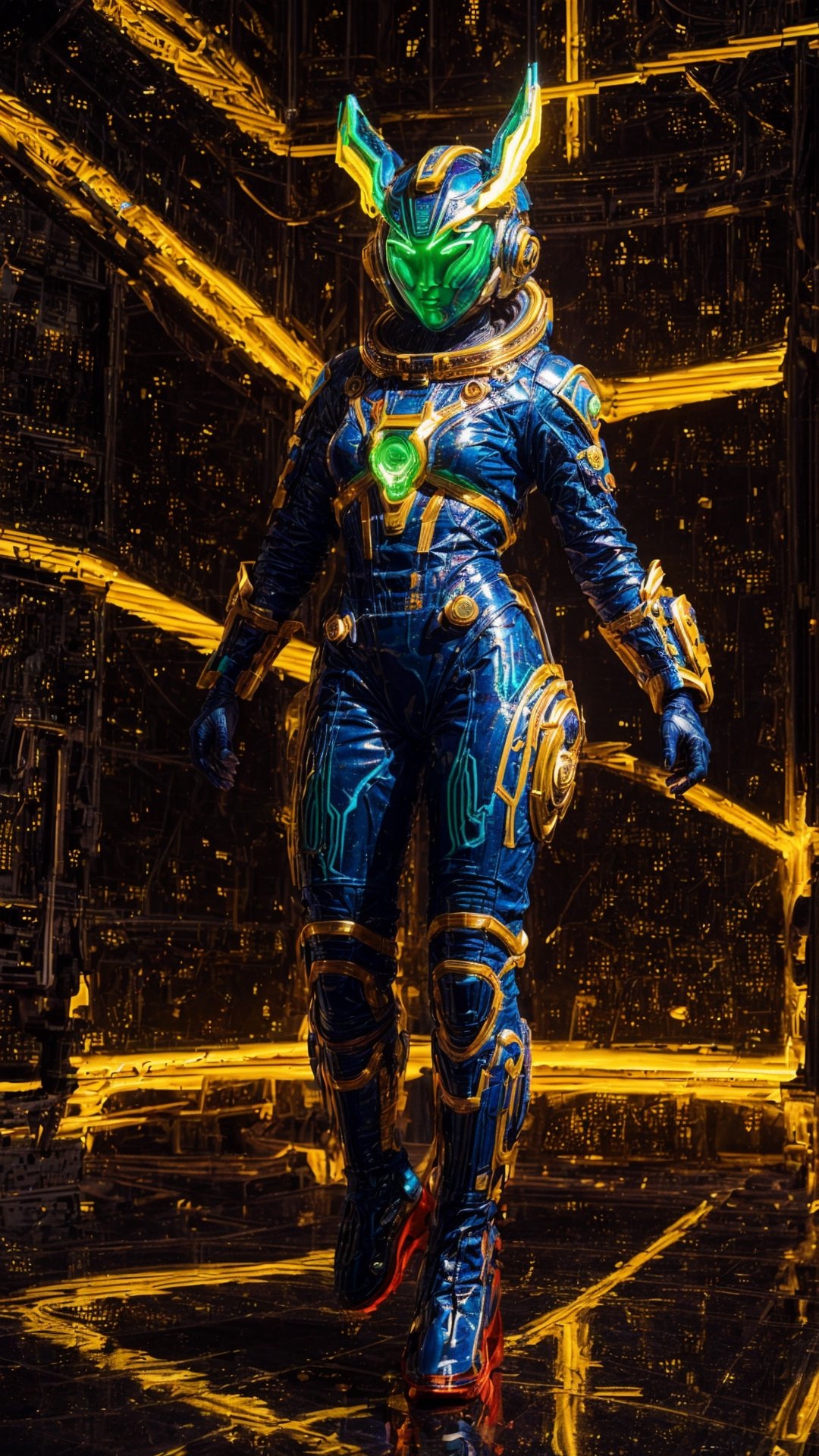 On an alien planet that seems plucked from the vibrant dreams of the 1960s,  a space girl emerges as a striking vision. He...