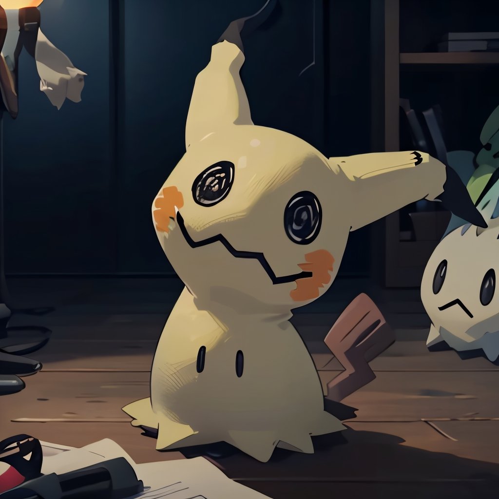 ((masterpiece,best quality)), absurdres,, Mimikyu_Pokemon,  no humans, solo, looking at viewer, cinematic composition, 