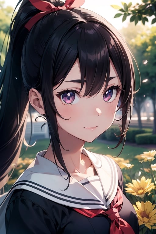 anime style beautiful woman,  1girl,  (ponytail) by Chicken on Tensor.Art