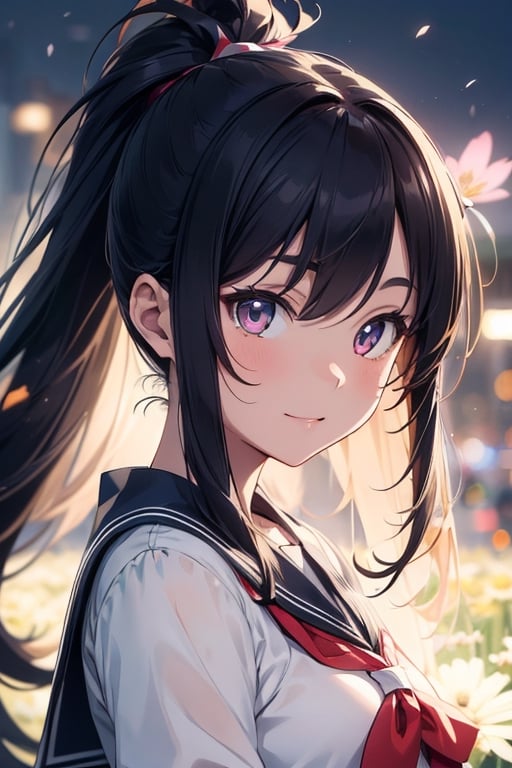 anime style beautiful woman,  1girl,  (ponytail) by Chicken on Tensor.Art