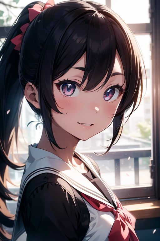 anime style beautiful woman,  1girl,  (ponytail) by Chicken on Tensor.Art