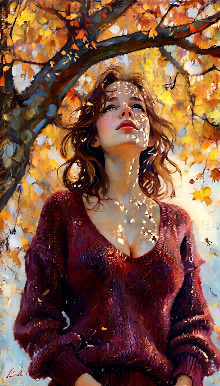 (The painting is composed by skillfully combining impressionist techniques such as optical blending and pointillism: 1.49)...