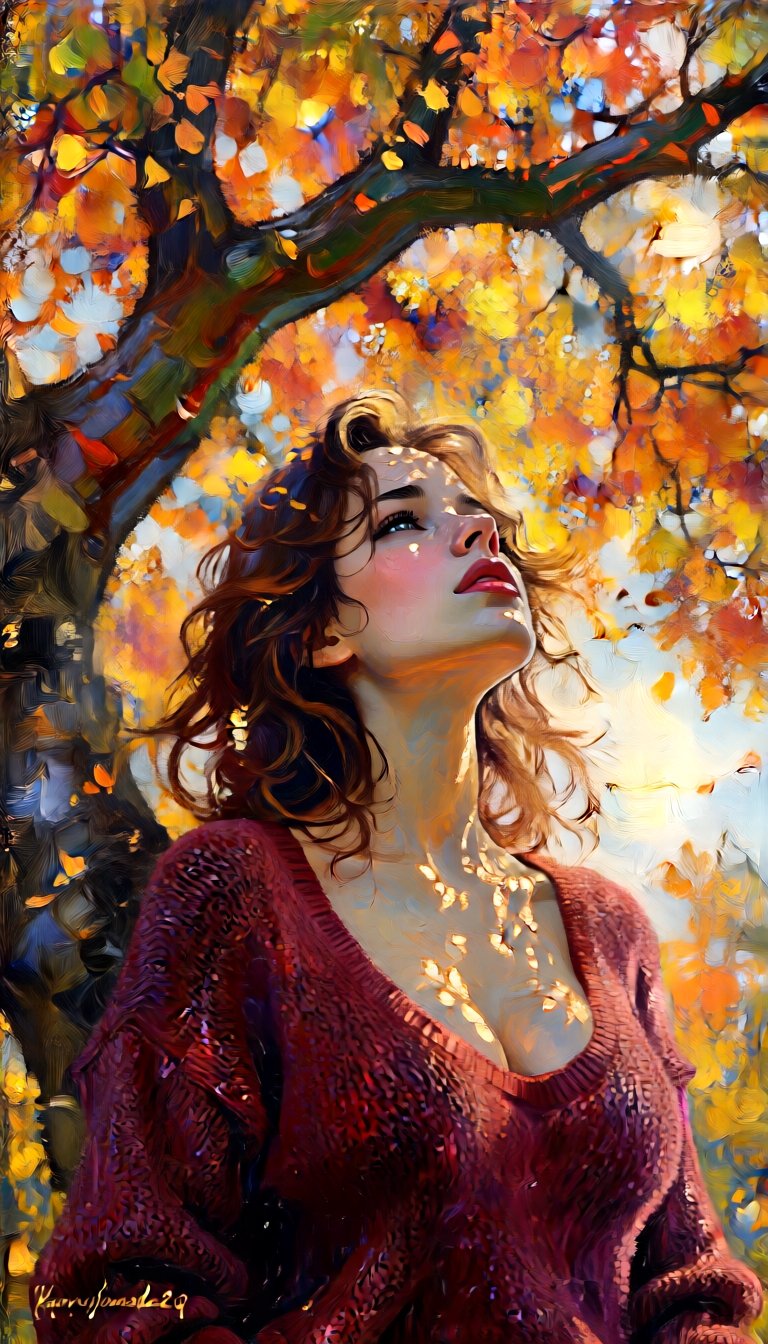(This work skillfully combines impressionist techniques such as optical blending and pointillism: 1.49). The woman's sensu...