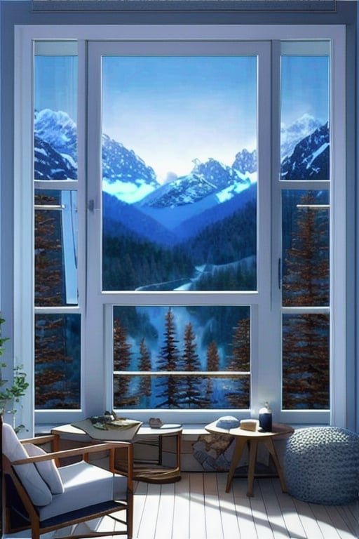 mountain_retreat value, luxurious mountain getaway, create a cozy yet lavish mountain retreat with stunning views, digital painting, focus on intricate textures and natural landscapes, warm, cozy colors with soft, diffused mountain light, overly stark or cold atmospheres.