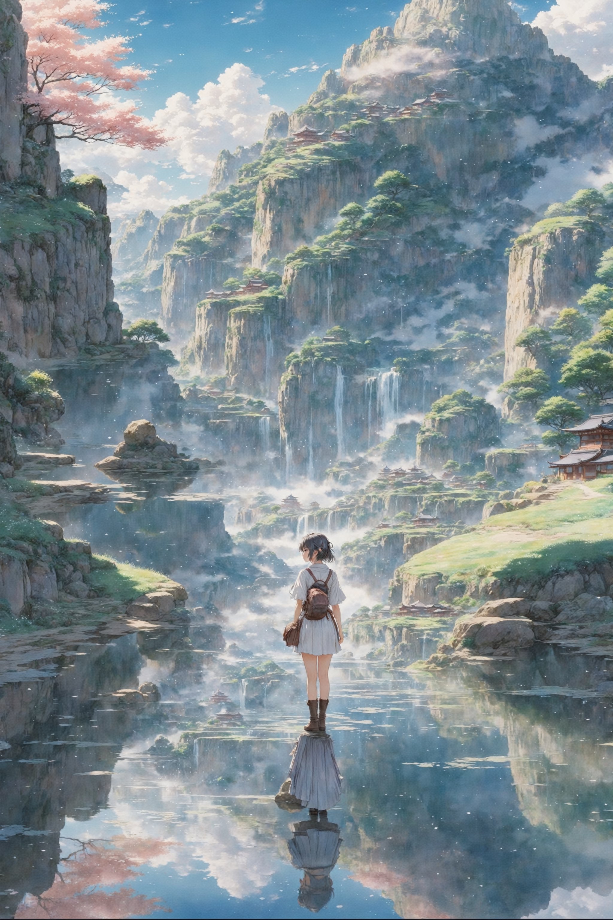 Arti fantasy anime,  stunningly beautiful girl,  in a dream. vixip by Miguel on Tensor.Art