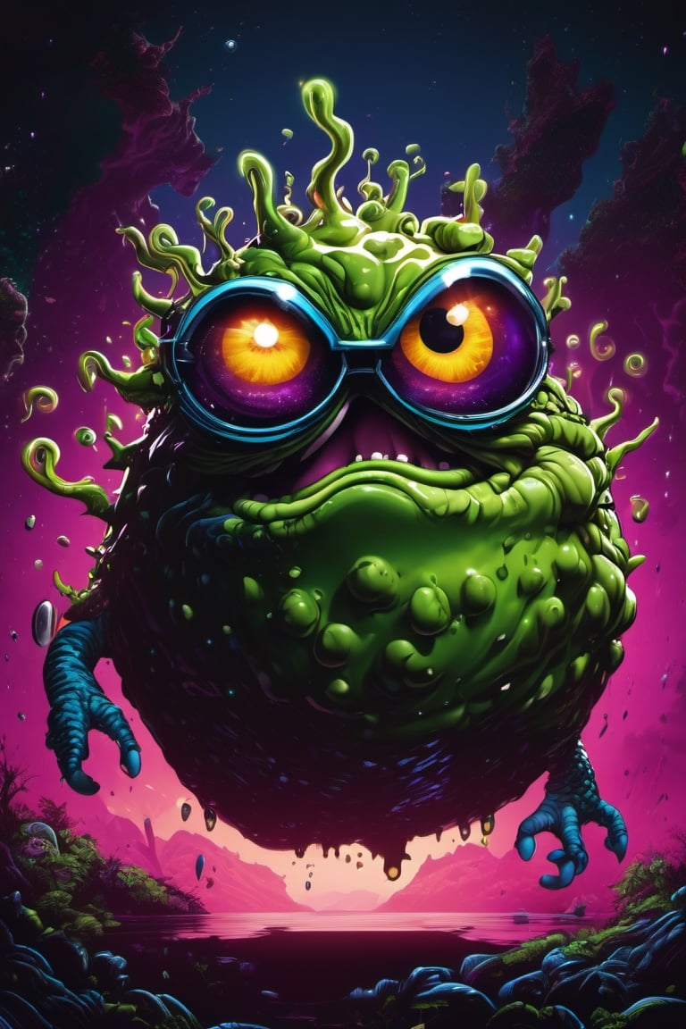 Photograph of a hyper detailed anthropomorphic blob creature,  frolicking,  Astropunk by shahan_ai on Tensor.Art