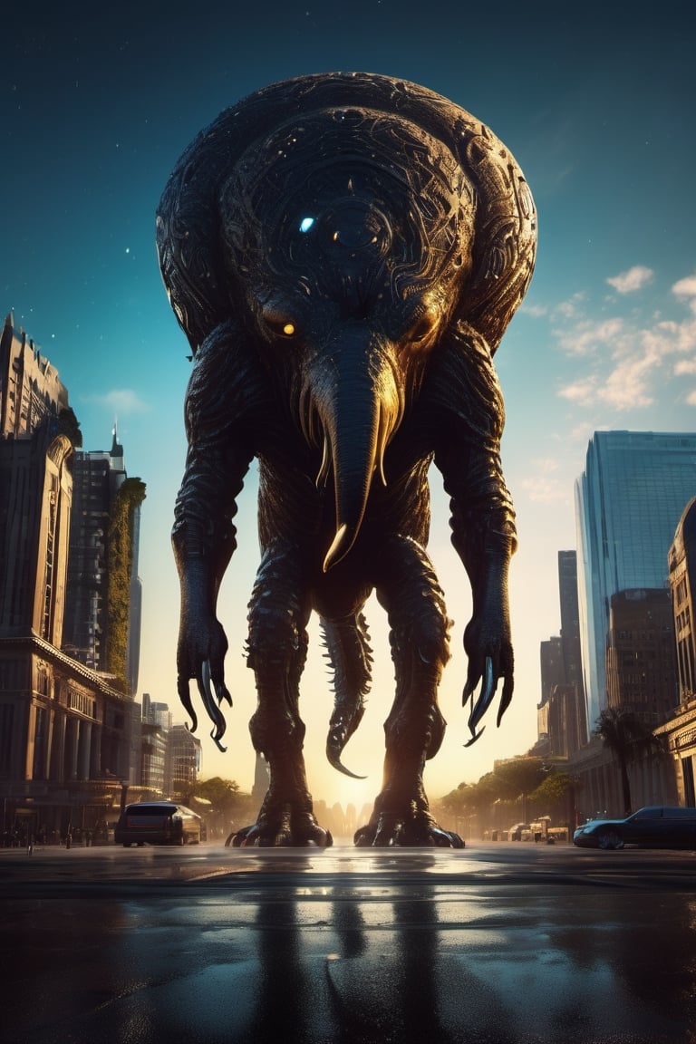 Photograph of a hyper detailed anthropomorphic blob creature,  frolicking,  Astropunk by shahan_ai on Tensor.Art