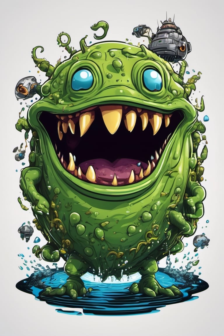 Photograph of a hyper detailed anthropomorphic blob creature,  frolicking,  Astropunk by shahan_ai on Tensor.Art